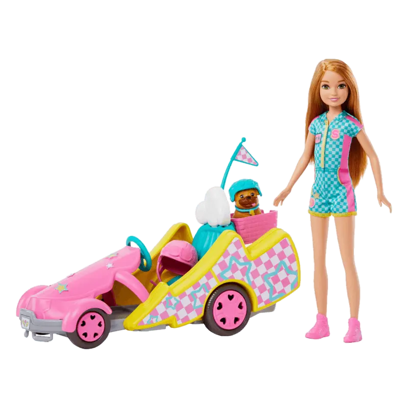 Set Vehículo para Muñeca Stacie al Rescate Go-Kart - Barbie en oferta outlet Colombia saldos a huevo
