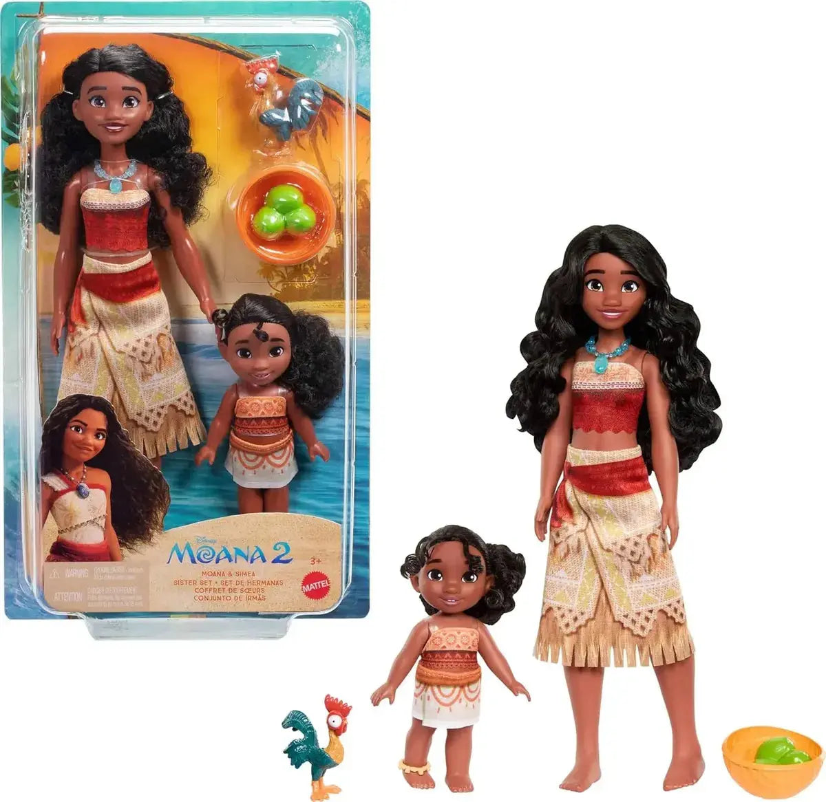 Set de Hermanas Moana y Simea Disney Moana 2 - MATTEL