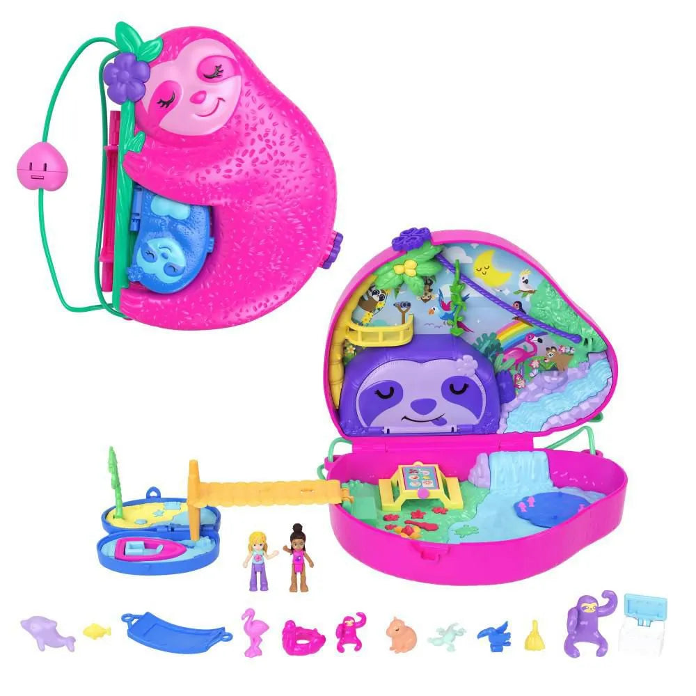 Set de juego Bolso Familia de Perezosos - Polly Pocket en oferta outlet Colombia saldos a huevo