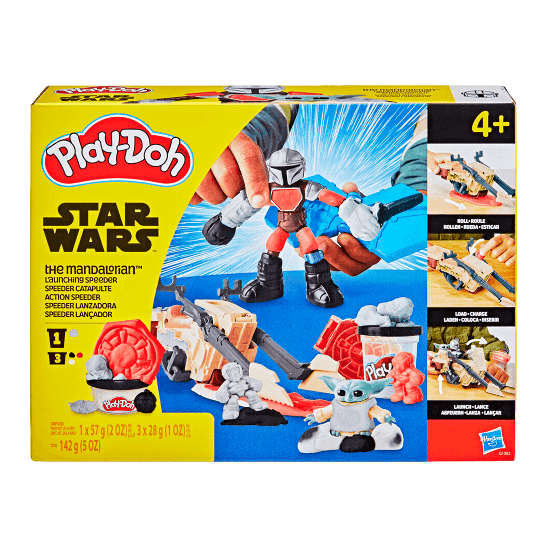 Star Wars The Mandalorian Speeder Lanzadora – Play Doh