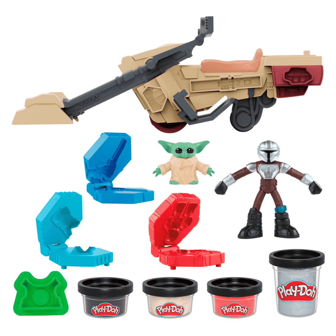 Star Wars The Mandalorian Speeder Lanzadora – Play Doh
