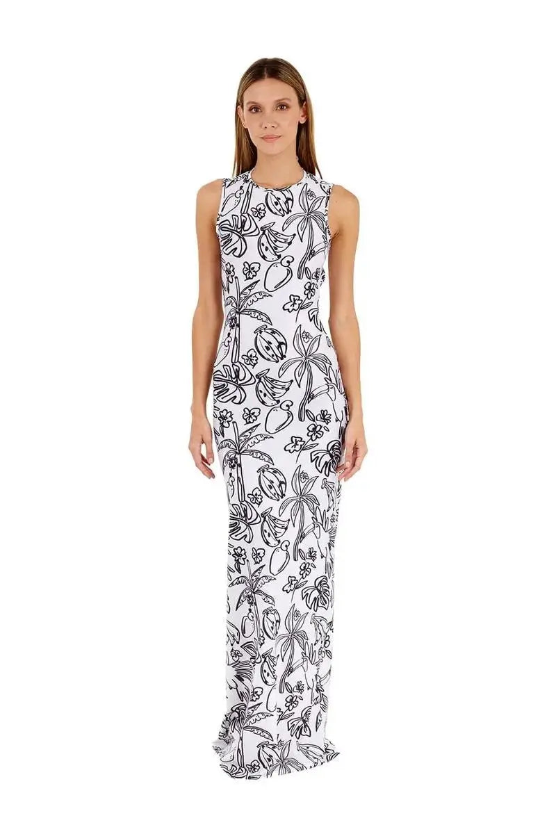 Vestido Largo Carly Tucan Marfil MERCEDES CAMPUZANO 4905 en oferta outlet Colombia saldos a huevo