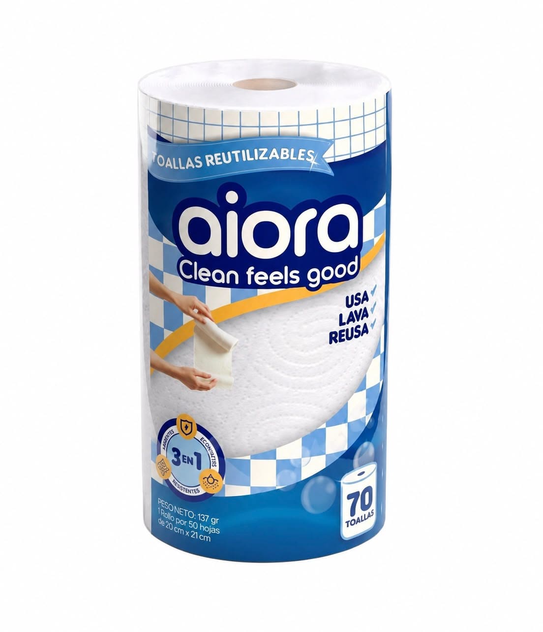 Toalla de Cocina Reutilizable x 70 Hojas – Aiora