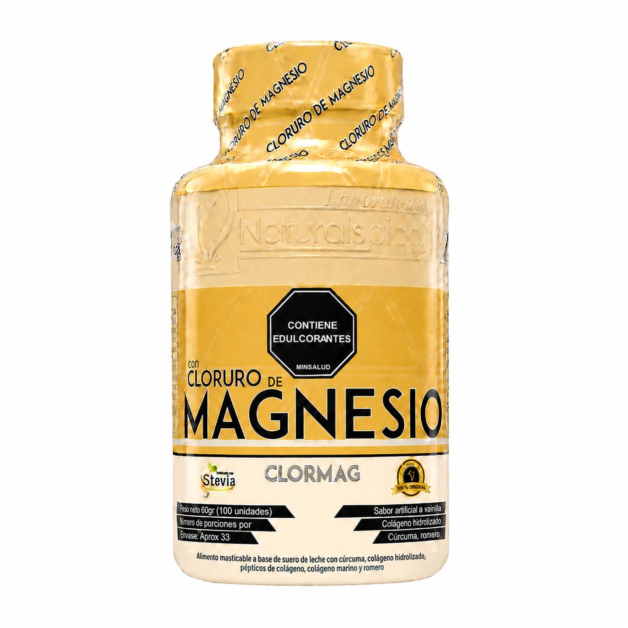Clormag con Cloruro de Magnesio, Colágeno y Cúrcuma – Natural Plast