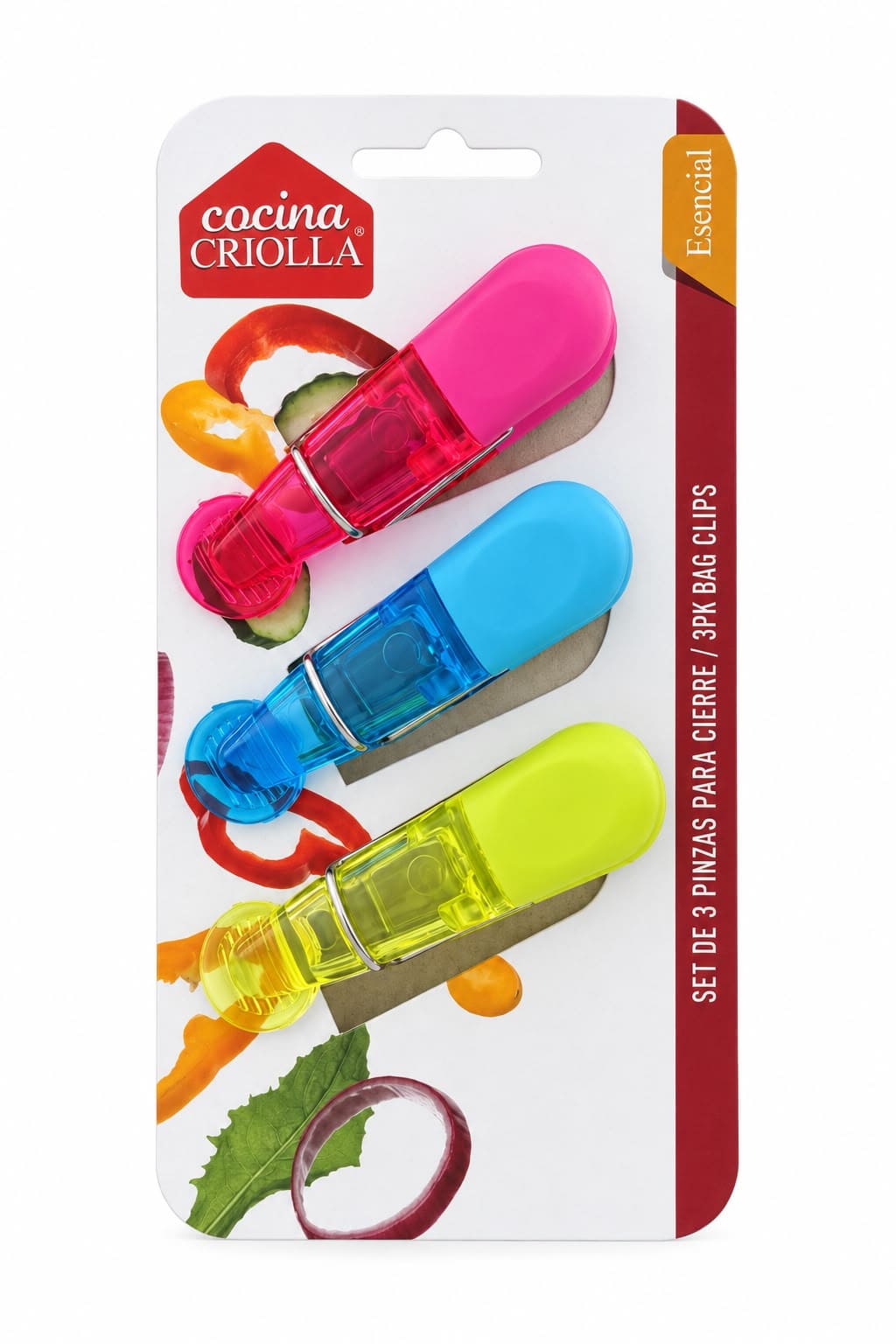 Set de 3 Pinzas para Cerrar Bolsas – Cocina Criolla en oferta outlet Colombia saldos a huevo