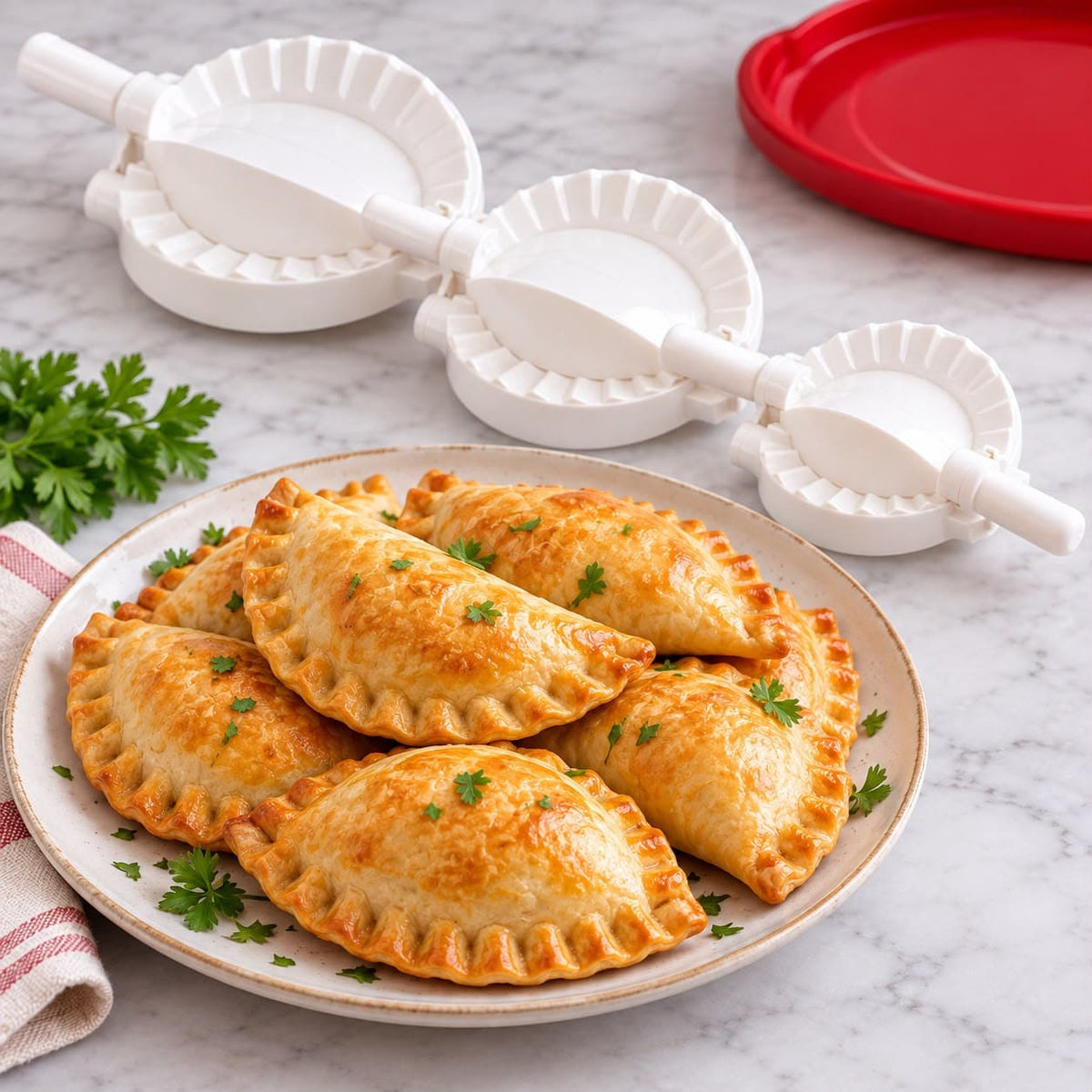 Set de 3 Moldes para Preparar Empanadas – Handy Delite en oferta outlet Colombia saldos a huevo