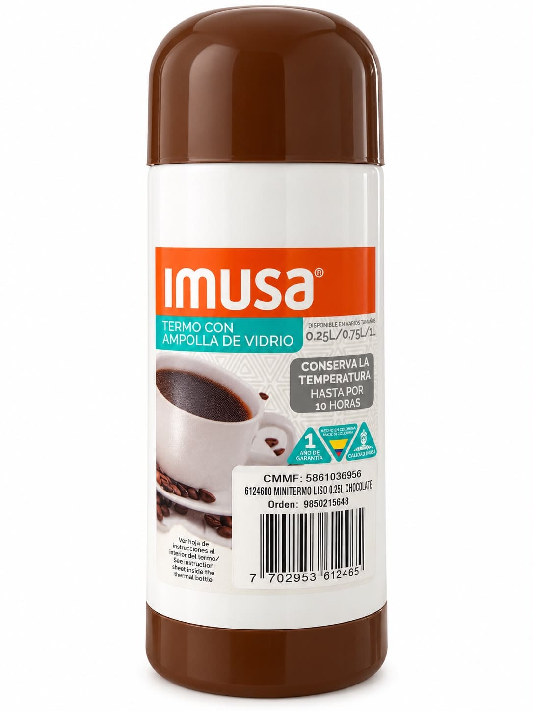 Termo con Ampolla de Vidrio de 0,25 L – IMUSA