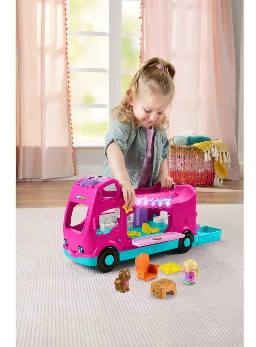 Barbie Camper de los Sueños Luces & Sonidos - Little People en oferta outlet Colombia saldos a huevo