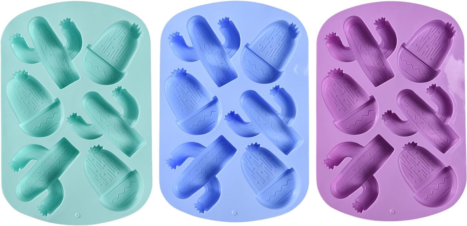 Juego de 3 Moldes de Silicona De Cactus - Kitchtic en oferta outlet Colombia saldos a huevo