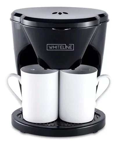 Cafetera con 2 Tazas - Whiteline