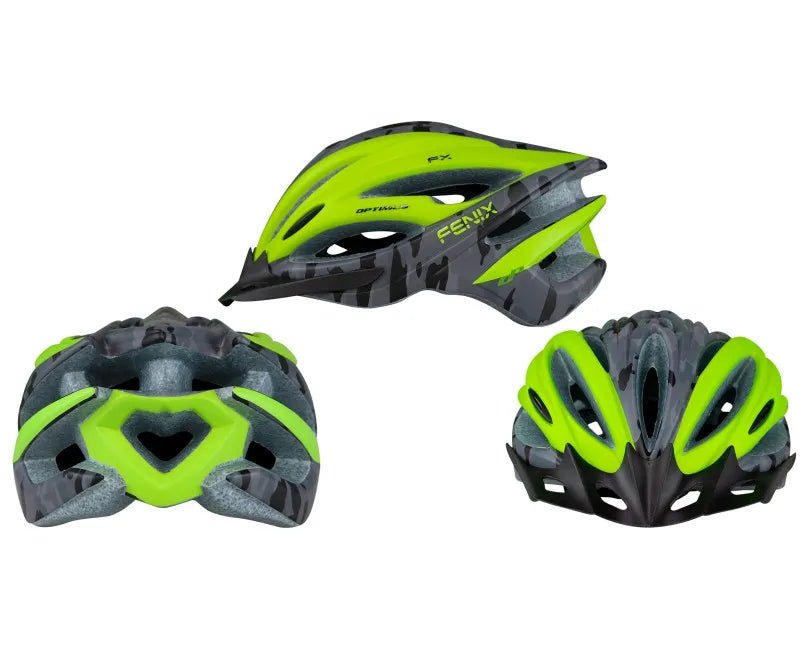 Casco para bicicleta IN MOLD OPTIMUS FENIX verde en oferta outlet Colombia saldos a huevo