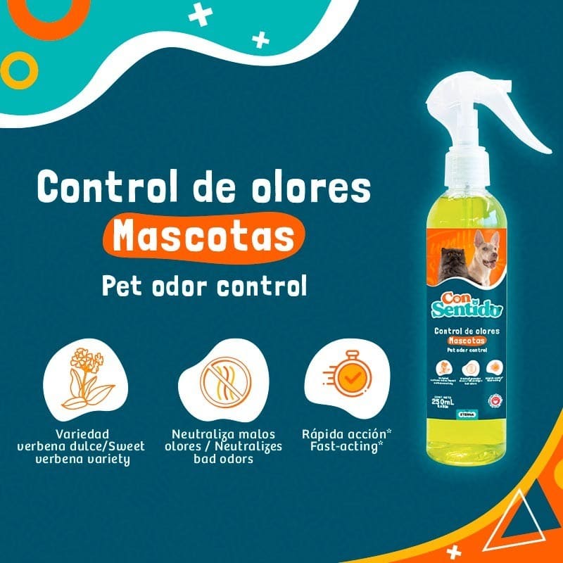 Control de Olores Mascotas Con Sentido 250ml - Eterna en oferta outlet Colombia saldos a huevo
