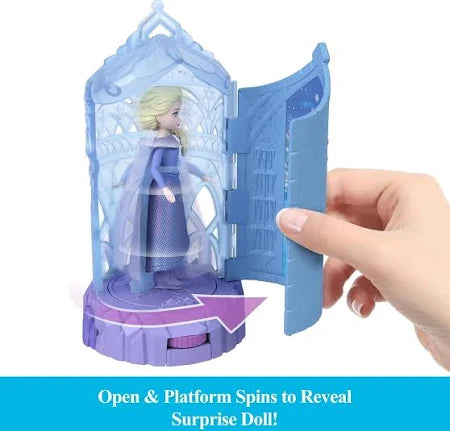 Frozen Giros en el Castillo de Hielo Minicastillo con una Muñeca Sorpresa - Mattel en oferta outlet Colombia saldos a huevo