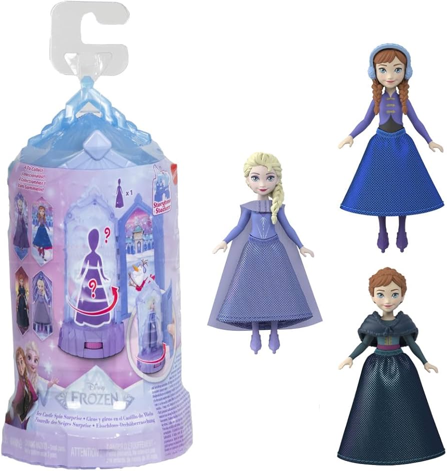 Frozen Giros en el Castillo de Hielo Minicastillo con una Muñeca Sorpresa - Mattel en oferta outlet Colombia saldos a huevo