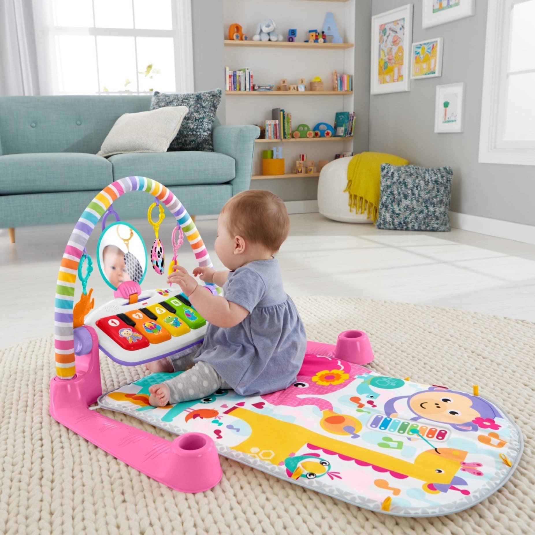 Gimnasio para bebé Deluxe Piano Pataditas Musicales – Fisher-Price
