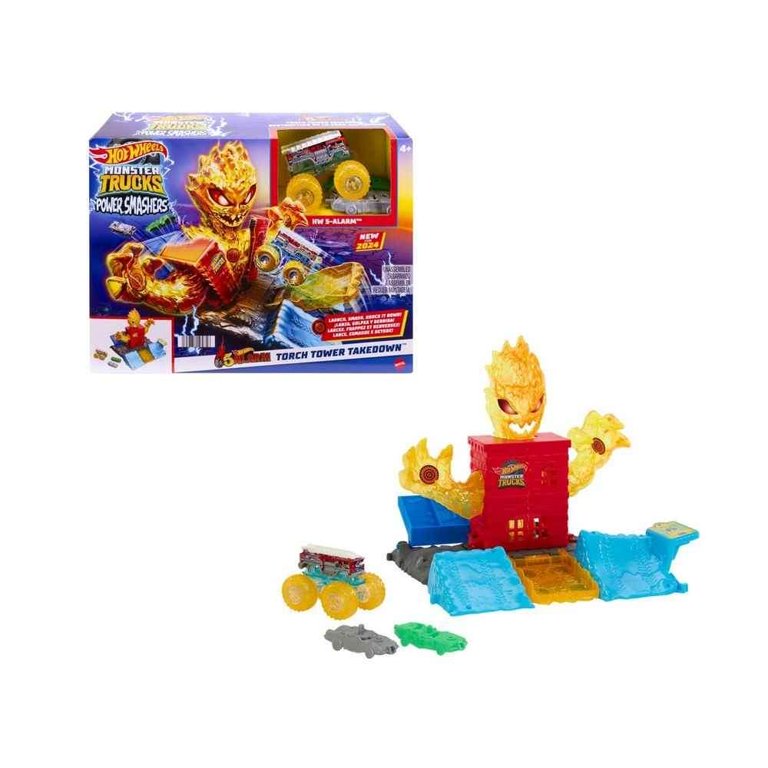 Monster Trucks Arena Energía de Demolición Apaga el Fuego - Hot Wheels en oferta outlet Colombia saldos a huevo