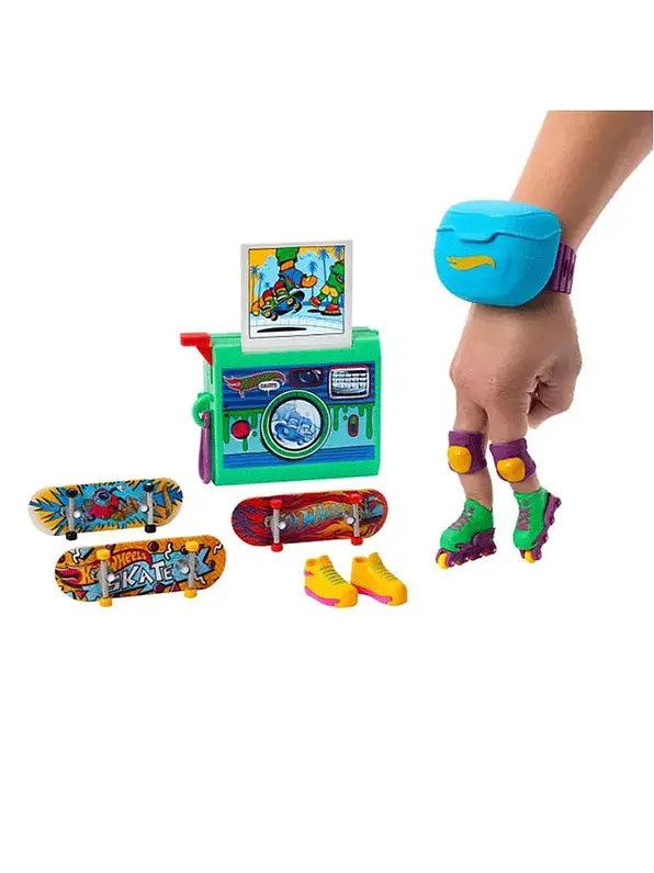 Hot Wheels Skate 90’s Rewind & Grind Pack - Set Retro de Fingerboards