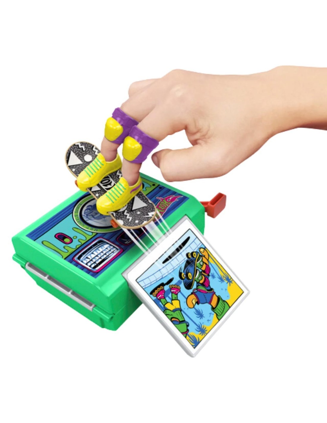 Hot Wheels Skate 90’s Rewind & Grind Pack - Set Retro de Fingerboards