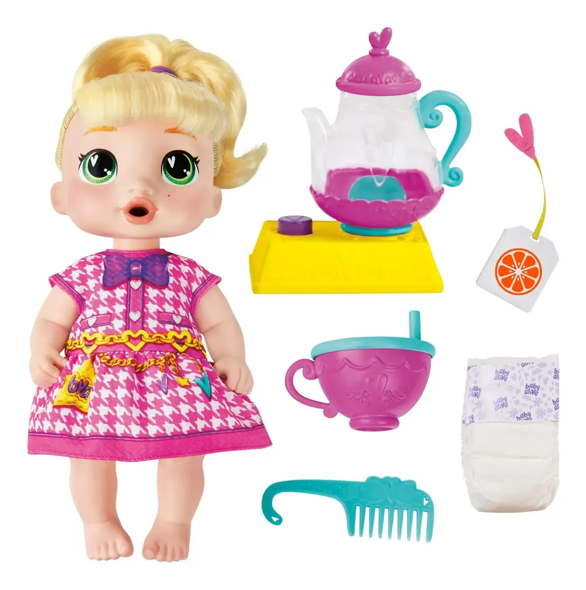 Muñeca Baby Alive Bubbly Tea Party LaLa GooGoo – Hasbro