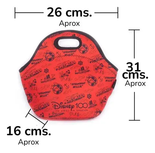 Lonchera Térmica Mickey Mouse ROJA 100 años en oferta outlet Colombia saldos a huevo