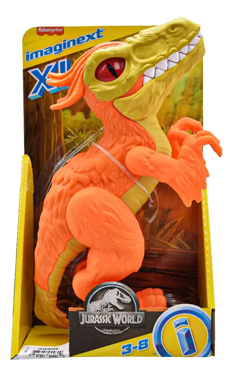 Imaginext Jurassic World Pyroraptor Naranja XL – Fisher Price en oferta outlet Colombia saldos a huevo