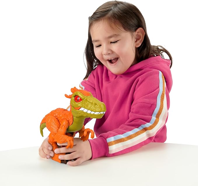Imaginext Jurassic World Pyroraptor Naranja XL – Fisher Price en oferta outlet Colombia saldos a huevo