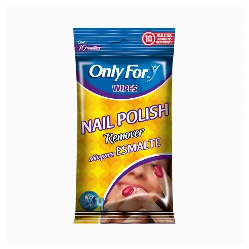 Pañitos Húmedos Only For Removedor de Esmalte x 10 und. en oferta outlet Colombia saldos a huevo