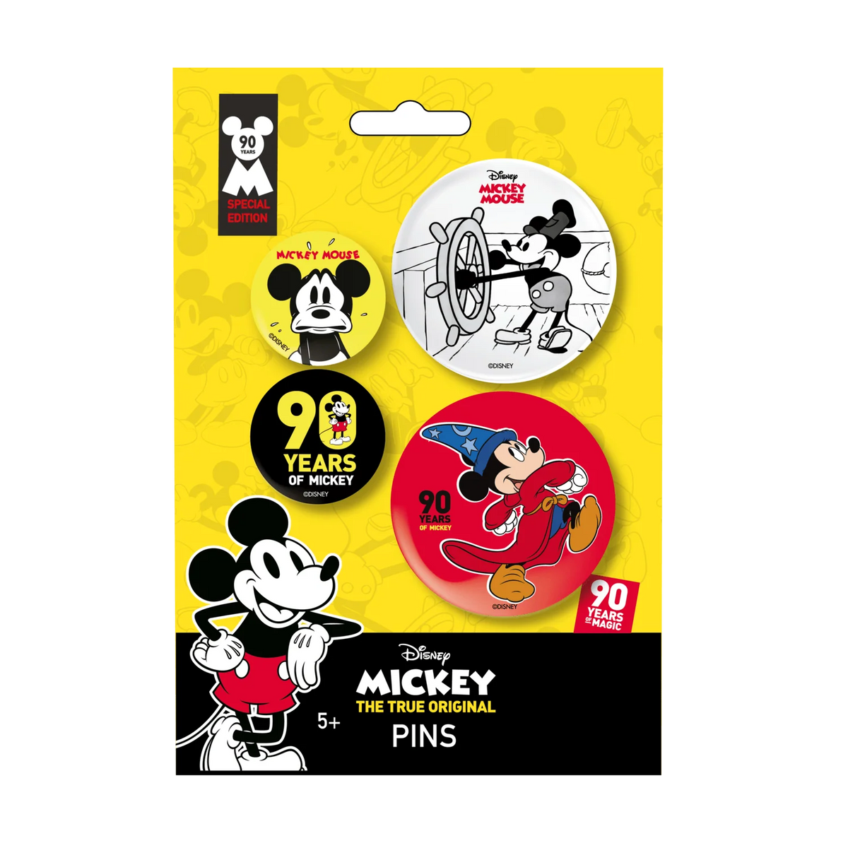 Set de 4 Pines Mickey Mouse 90 Aniversario – Disney en oferta outlet Colombia saldos a huevo
