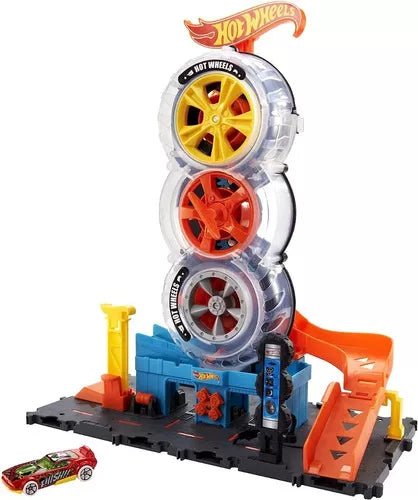 Pista Super Twist Tire Shop - Hot Wheels en oferta outlet Colombia saldos a huevo