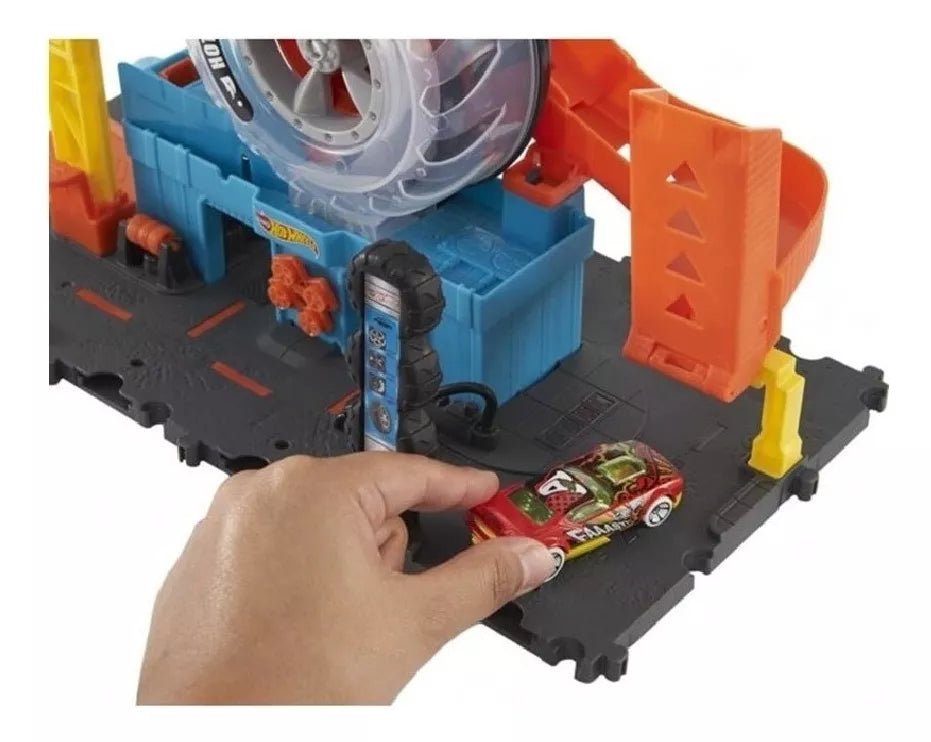 Pista Super Twist Tire Shop - Hot Wheels en oferta outlet Colombia saldos a huevo