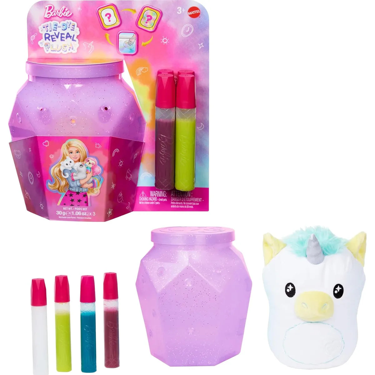 Barbie Tie-Dye Reveal Plush Peluche Surtido