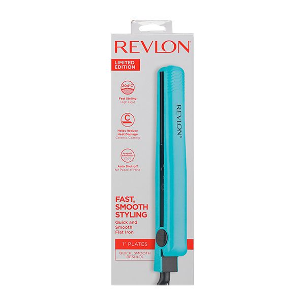 Plancha Alisadora Azul Fast Smooth Styling - Revlon en oferta outlet Colombia saldos a huevo