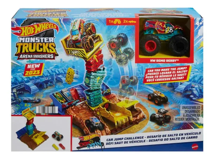Hot Wheels Monster Trucks Desafío de Salto en Vehículo – Mattel