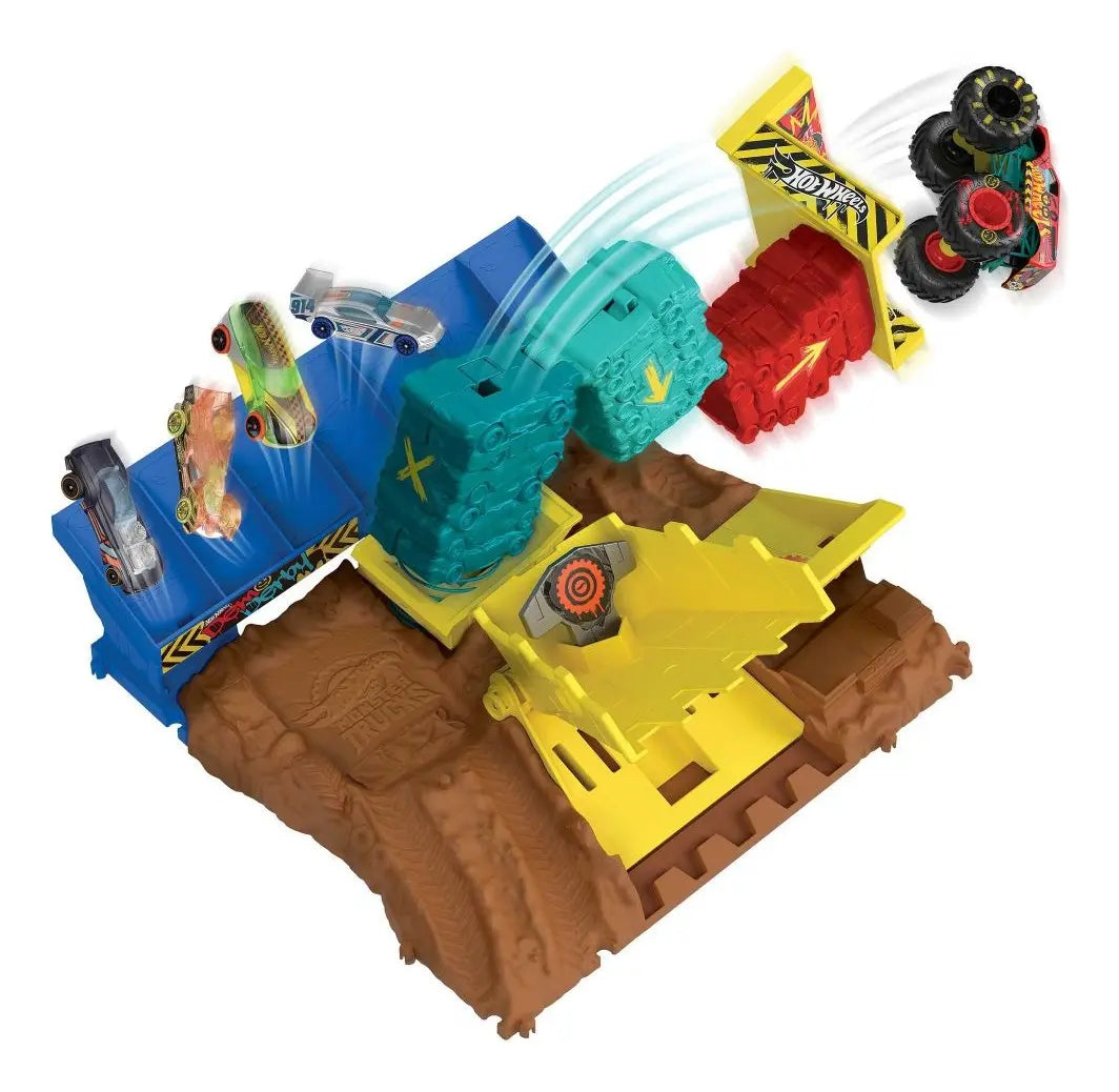 Hot Wheels Monster Trucks Desafío de Salto en Vehículo – Mattel
