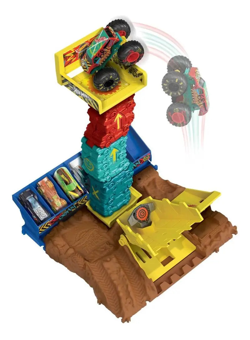Hot Wheels Monster Trucks Desafío de Salto en Vehículo – Mattel