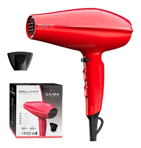 Secador de Pelo Brilliant Ceramic Ion Rojo - GAMA en oferta outlet Colombia saldos a huevo