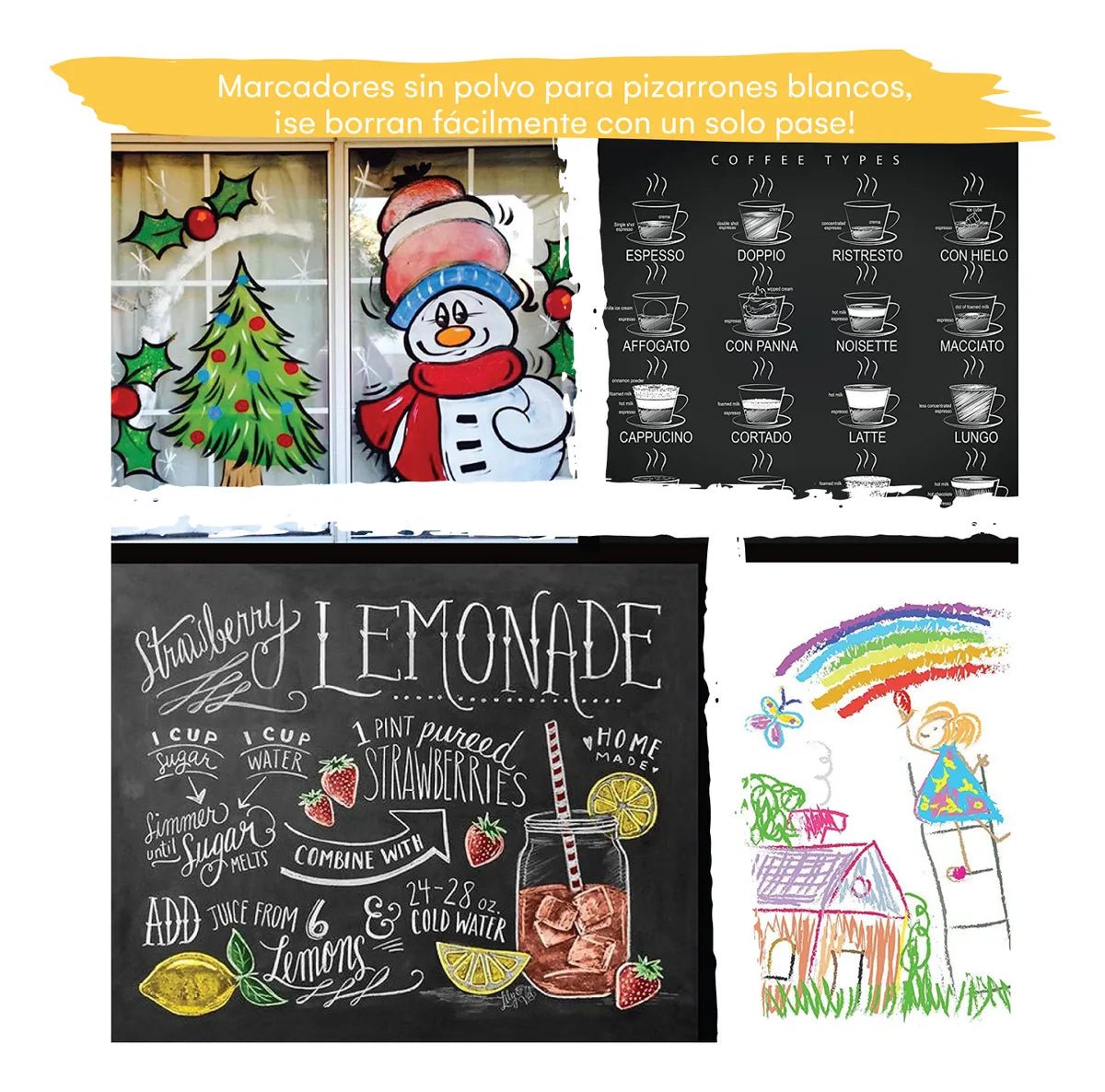Set 8 Plumones de Tiza Líquida Punta Fina – Penguin Art en oferta outlet Colombia saldos a huevo