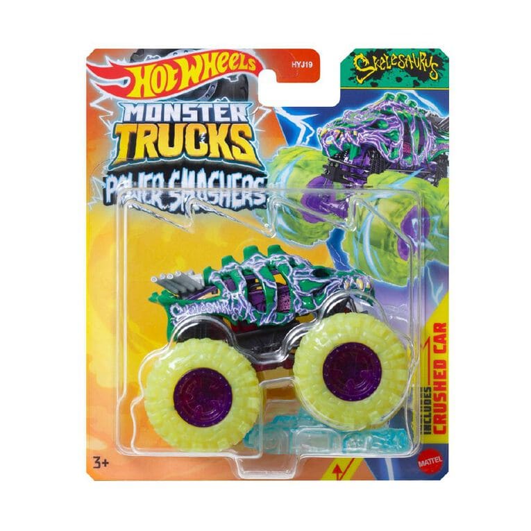 Hot Wheels Monster Truck Power Smashers Skelesaurus en oferta outlet Colombia saldos a huevo