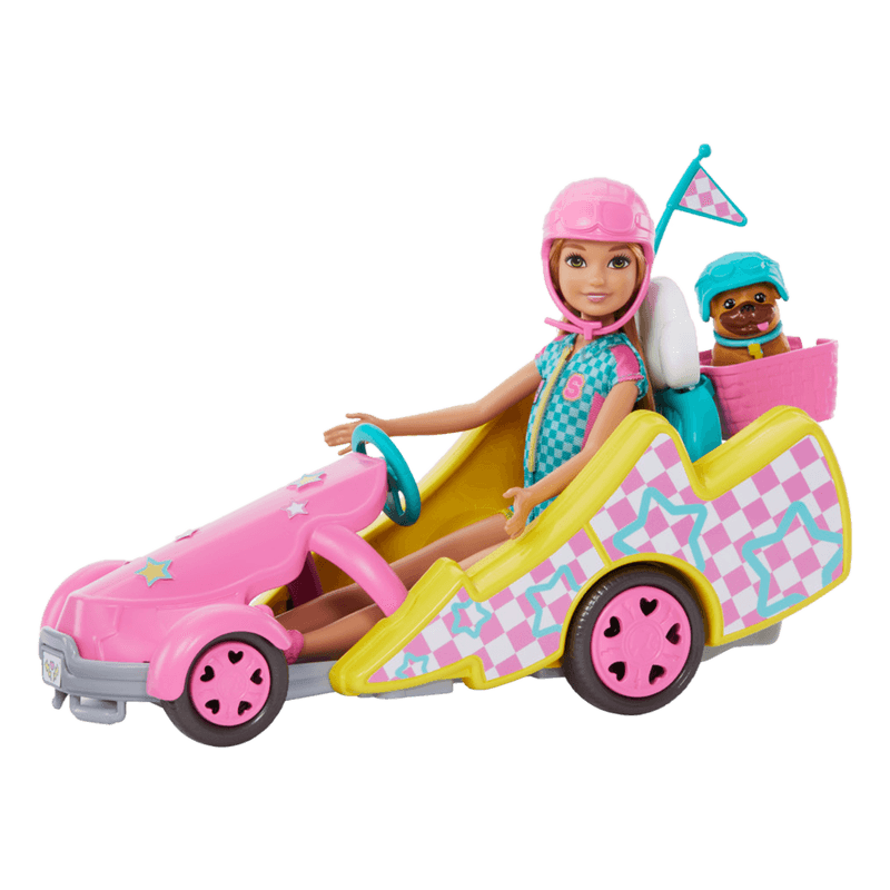 Set Vehículo para Muñeca Stacie al Rescate Go-Kart - Barbie en oferta outlet Colombia saldos a huevo