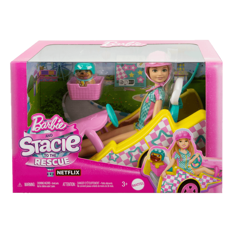 Set Vehículo para Muñeca Stacie al Rescate Go-Kart - Barbie en oferta outlet Colombia saldos a huevo