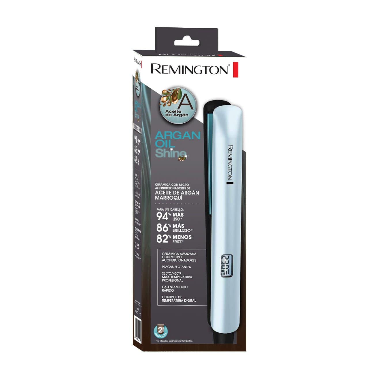 Plancha Alisadora con Microacondicionadores de Argán S8500A - Remington en oferta outlet Colombia saldos a huevo