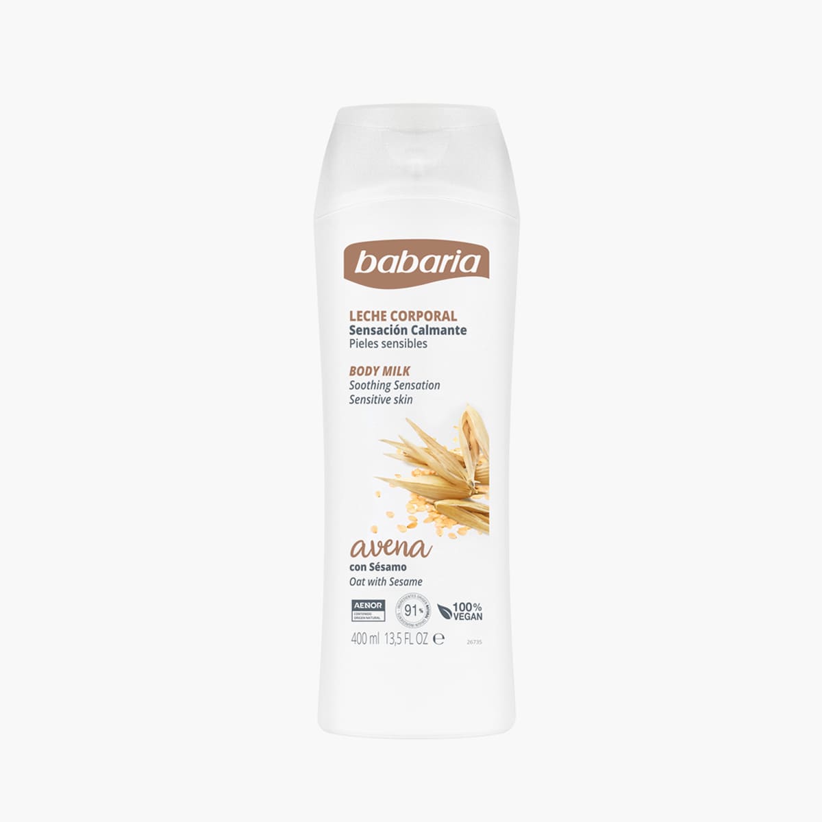 Leche Corporal Avena con Sésamo x 400ml - Babaria