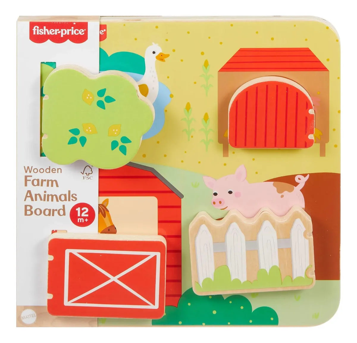 Tablero de Madera de Animales de Granja – Fisher Price en oferta outlet Colombia saldos a huevo