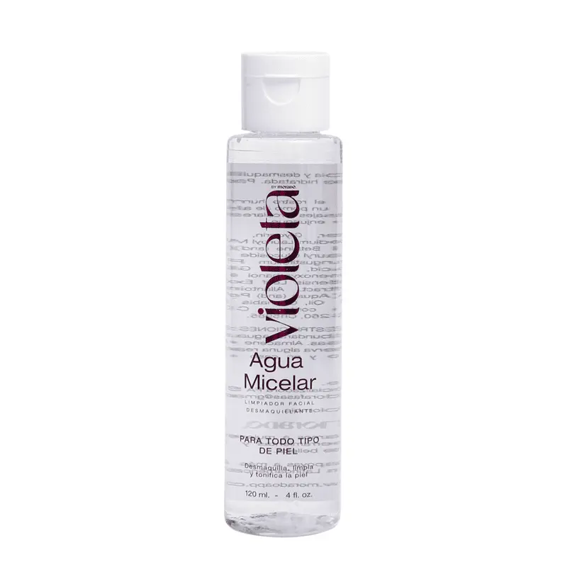 Agua Micelar VIOLETA 120ml en oferta outlet Colombia saldos a huevo