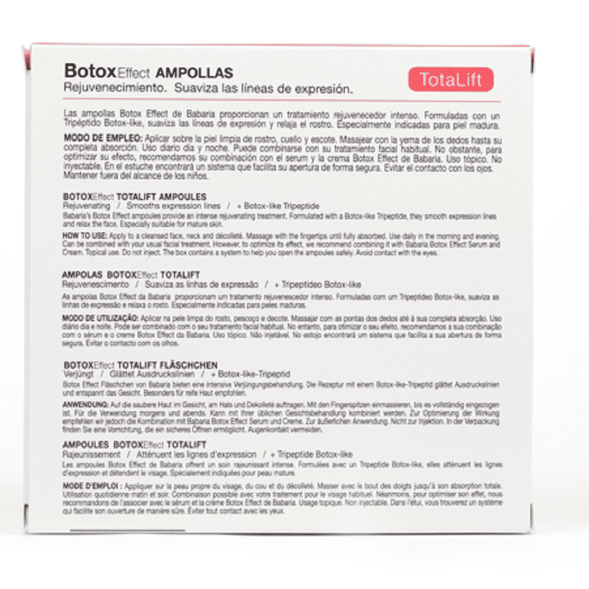 Ampolletas Botox Effect - Babaria