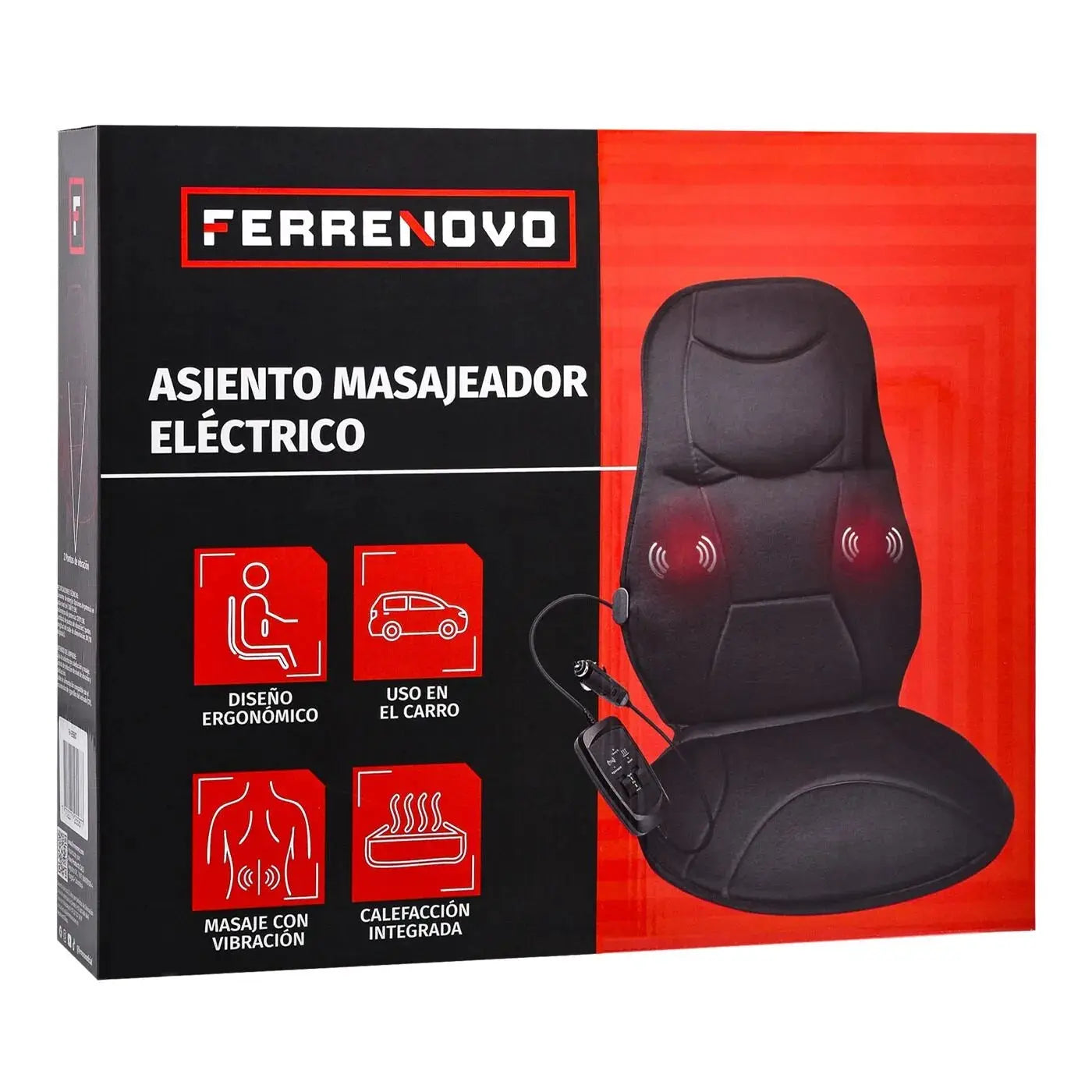 Asiento Masajeador Eléctrico para Espalda y Cintura - Ferrenovo en oferta outlet Colombia saldos a huevo