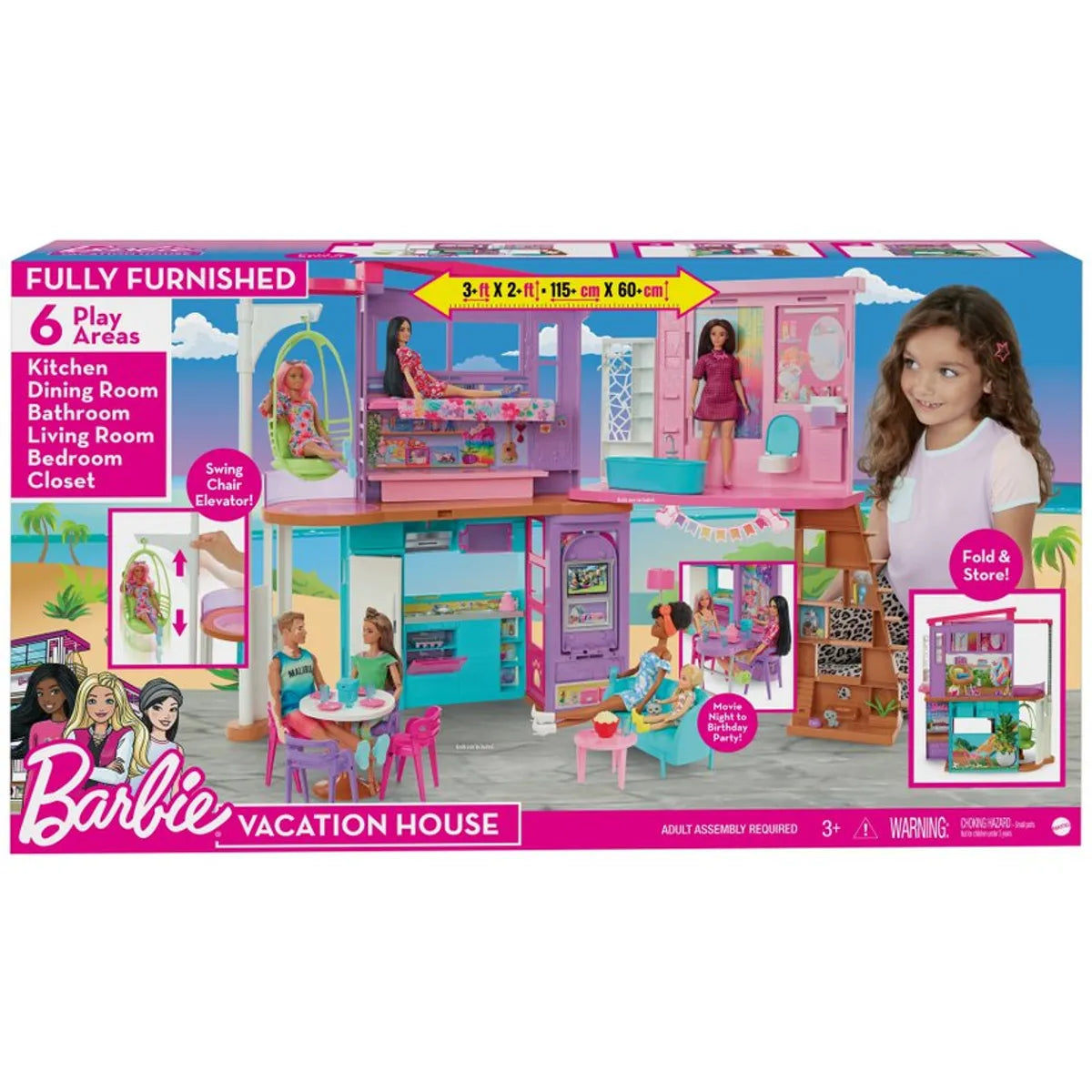 Casa de Muñecas Barbie Malibu Casa de Vacaciones – Mattel
