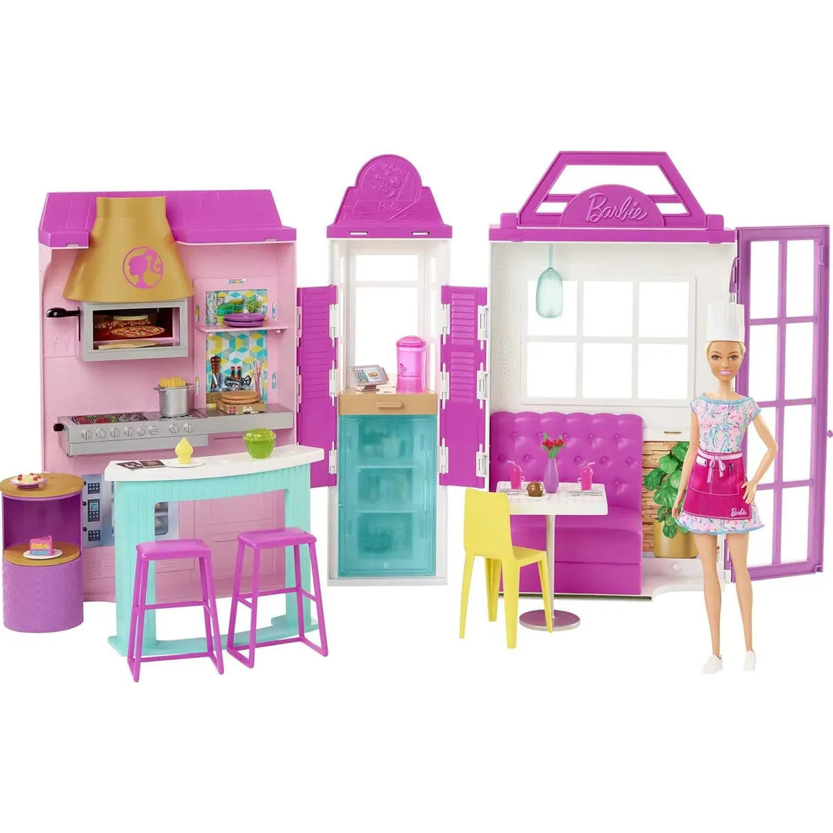 Barbie Restaurante Cook ‘n Grill con Muñeca – Mattel