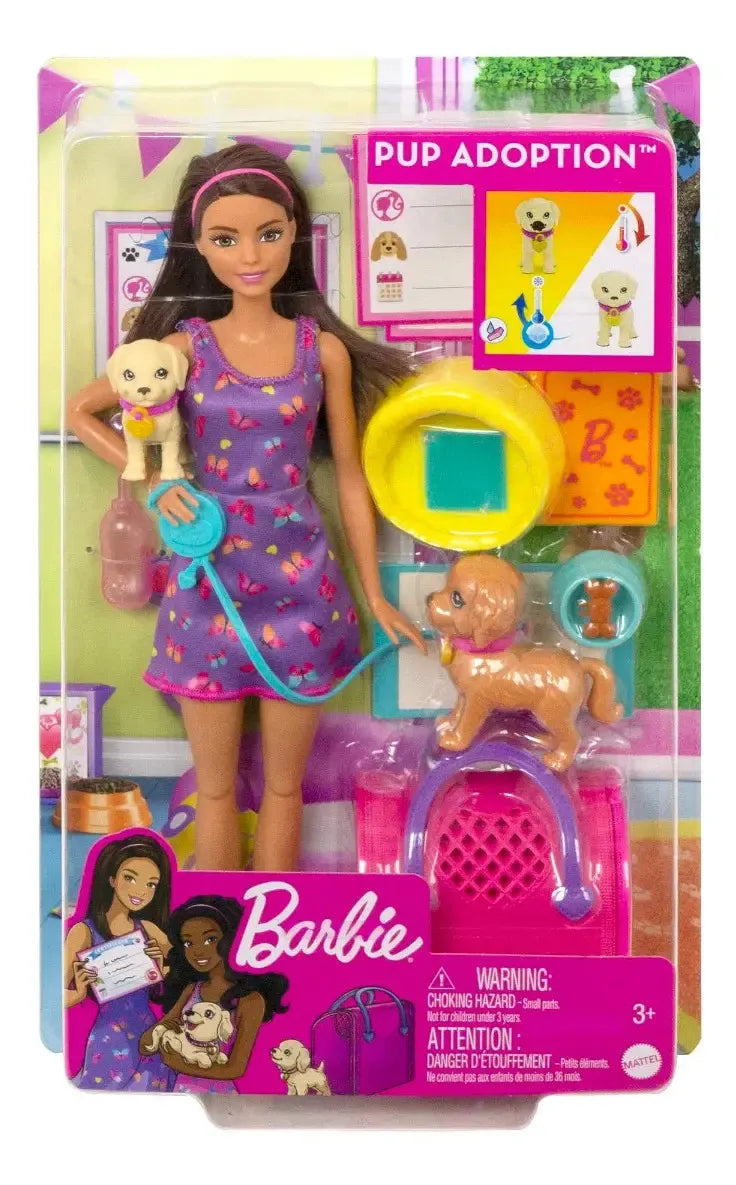 Barbie Set de Juego Adopta un Perrito – Mattel