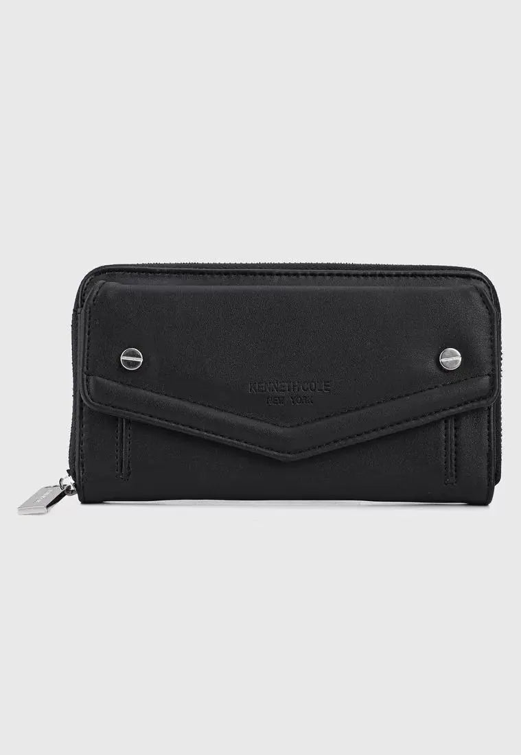Billetera Negro-Plateado KENNETH COLE 70188 en oferta outlet Colombia saldos a huevo